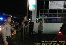 Pengecekan dan Patroli Tempat Perbankan Oleh Anggota Polsek Cikijing di Bank BNI